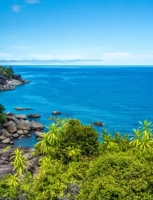 A View from Mahe Island, Seychelles.