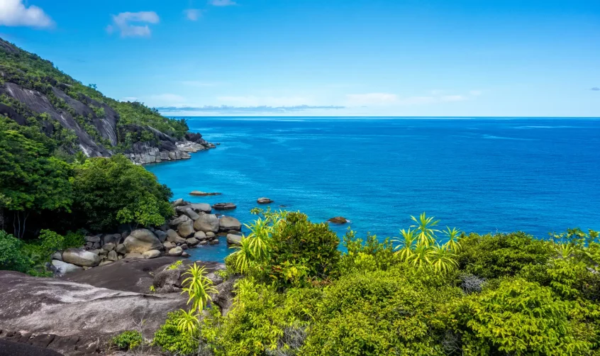 A View from Mahe Island, Seychelles.